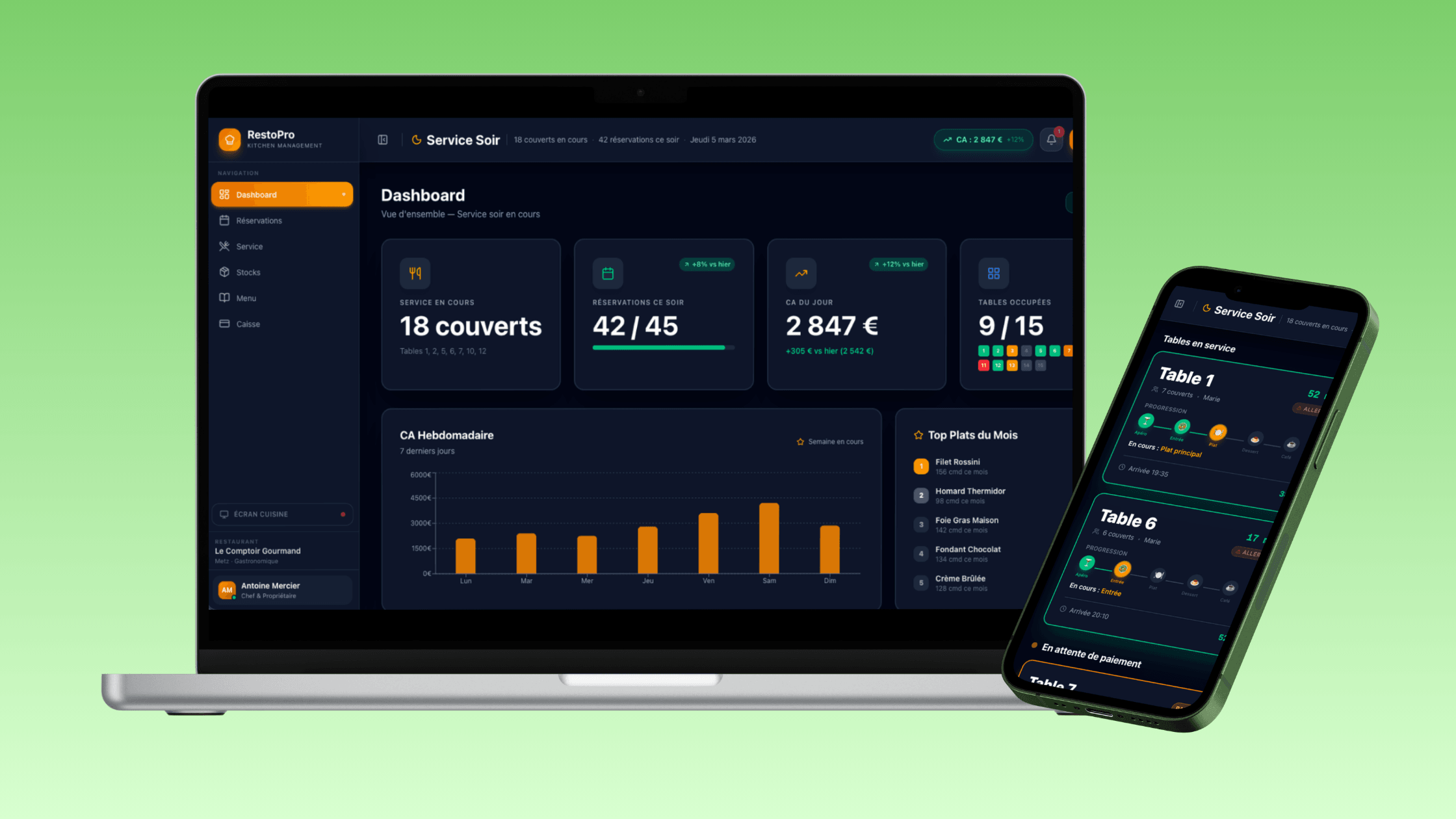 Logiciel de Gestion Complète de Restaurant